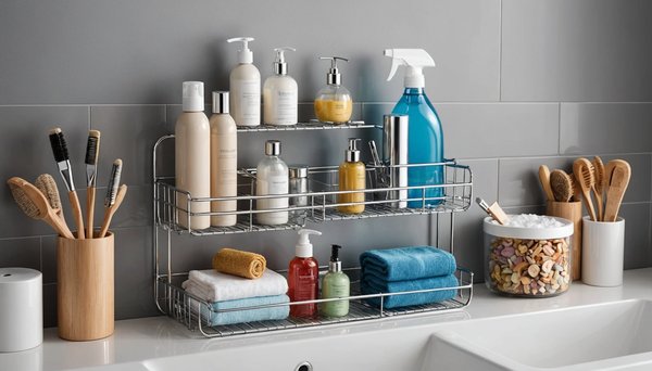 Idées innovantes pour organiser vos fournitures de salle de bain